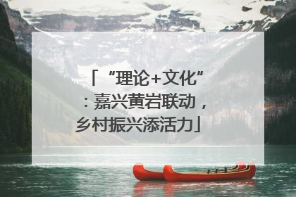 “理论+文化”：嘉兴黄岩联动，乡村振兴添活力