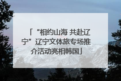 “相约山海 共赴辽宁”辽宁文体旅专场推介活动亮相韩国