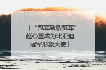 “冠军致敬冠军” 赵心童成为比亚迪冠军形象大使