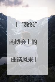 “数说”南博会上的曲靖风采