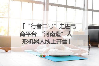 “行者二号”走进电商平台 “河南造”人形机器人线上开售