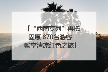 “西南专列”再抵固原 870名游客畅享清凉红色之旅