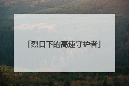 烈日下的高速守护者
