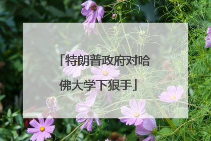 特朗普政府对哈佛大学下狠手
