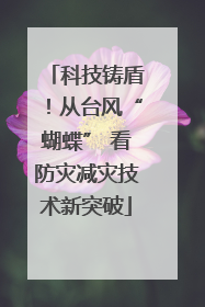 科技铸盾！从台风“蝴蝶” 看防灾减灾技术新突破