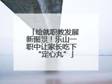 绘就职教发展新图景！乐山一职中让家长吃下“定心丸”