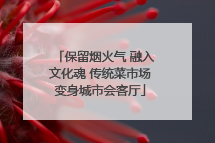 保留烟火气 融入文化魂 传统菜市场变身城市会客厅