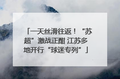一天丝滑往返！“苏超”激战正酣 江苏多地开行“球迷专列”
