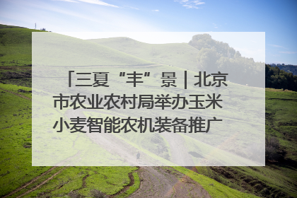 三夏“丰”景｜北京市农业农村局举办玉米小麦智能农机装备推广“田间日”活动