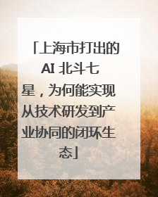上海市打出的 AI 北斗七星，为何能实现从技术研发到产业协同的闭环生态