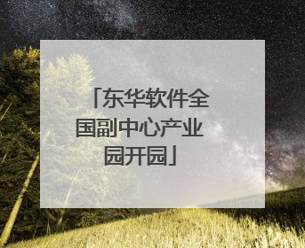 东华软件全国副中心产业园开园