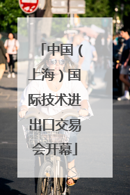 中国（上海）国际技术进出口交易会开幕