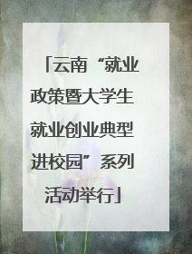 云南“就业政策暨大学生就业创业典型进校园”系列活动举行