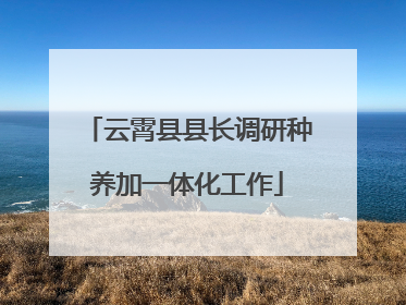 云霄县县长调研种养加一体化工作