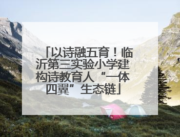 以诗融五育！临沂第三实验小学建构诗教育人“一体四翼”生态链