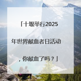十堰举行2025年世界献血者日活动，你献血了吗？