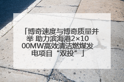 博奇速度与博奇质量并举 助力滨海港2×1000MW高效清洁燃煤发电项目“双投”