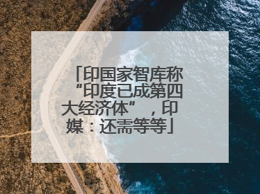 印国家智库称“印度已成第四大经济体”，印媒：还需等等