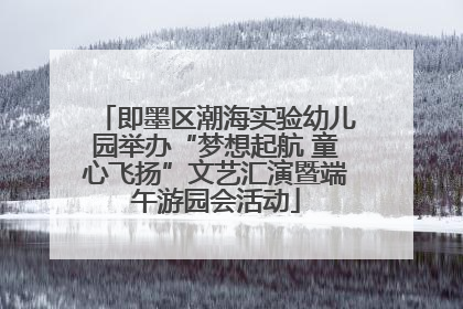 即墨区潮海实验幼儿园举办“梦想起航 童心飞扬”文艺汇演暨端午游园会活动