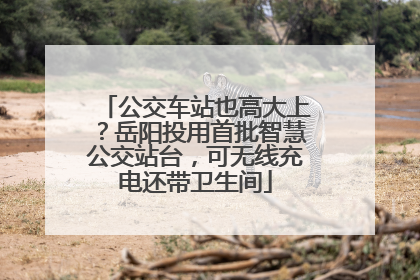 公交车站也高大上？岳阳投用首批智慧公交站台，可无线充电还带卫生间
