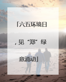 六五环境日，见“郑”绿意涌动