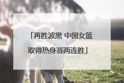 再胜波黑 中国女篮取得热身赛两连胜