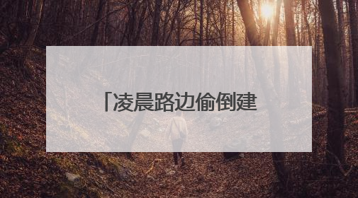 凌晨路边偷倒建筑垃圾，一张快递单“露马脚”