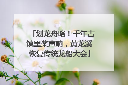 划龙舟咯！千年古镇里桨声响，黄龙溪恢复传统龙船大会