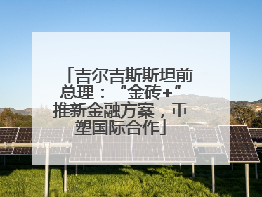 吉尔吉斯斯坦前总理：“金砖+”推新金融方案，重塑国际合作