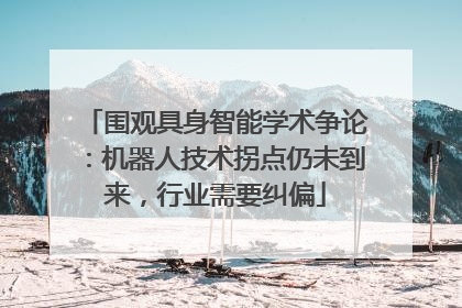 围观具身智能学术争论：机器人技术拐点仍未到来，行业需要纠偏