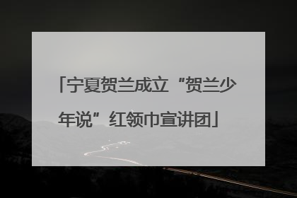 宁夏贺兰成立“贺兰少年说”红领巾宣讲团