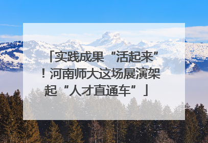 实践成果“活起来”！河南师大这场展演架起“人才直通车”
