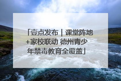 壹点发布｜课堂阵地+家校联动 德州青少年禁毒教育全覆盖
