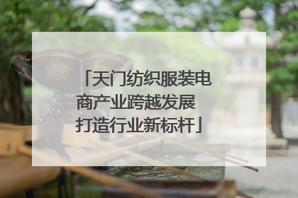 天门纺织服装电商产业跨越发展 打造行业新标杆