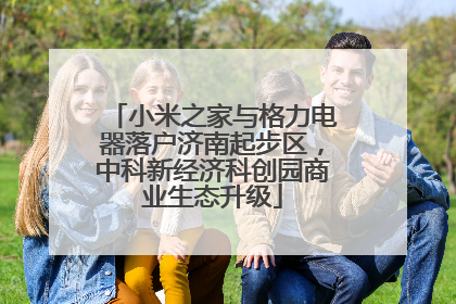 小米之家与格力电器落户济南起步区，中科新经济科创园商业生态升级