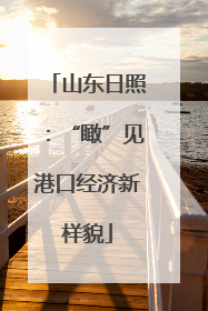 山东日照：“瞰”见港口经济新样貌