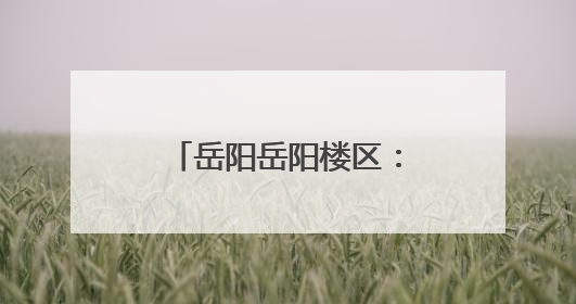 岳阳岳阳楼区：出台旅游纠纷绿色通道操作细则