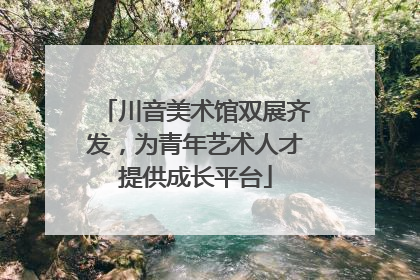 川音美术馆双展齐发，为青年艺术人才提供成长平台
