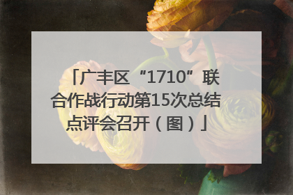 广丰区“1710”联合作战行动第15次总结点评会召开（图）