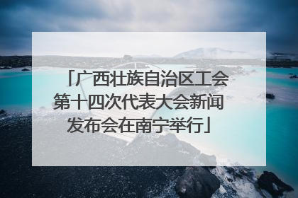 广西壮族自治区工会第十四次代表大会新闻发布会在南宁举行