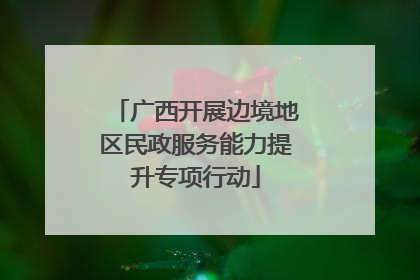 广西开展边境地区民政服务能力提升专项行动