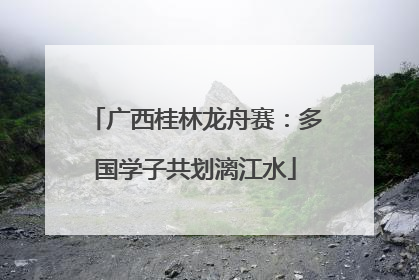 广西桂林龙舟赛：多国学子共划漓江水