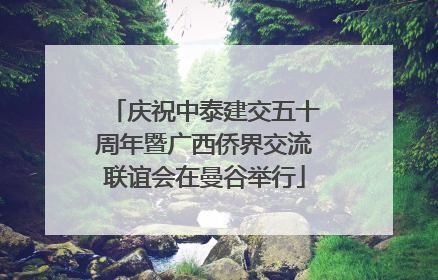 庆祝中泰建交五十周年暨广西侨界交流联谊会在曼谷举行