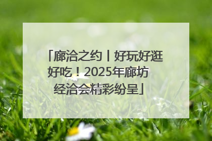 廊洽之约丨好玩好逛好吃！2025年廊坊经洽会精彩纷呈
