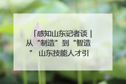 感知山东记者谈｜从“制造”到“智造” 山东技能人才引领产业升级