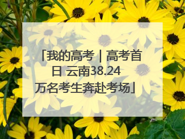 我的高考｜高考首日 云南38.24万名考生奔赴考场