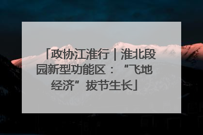 政协江淮行｜淮北段园新型功能区：“飞地经济”拔节生长