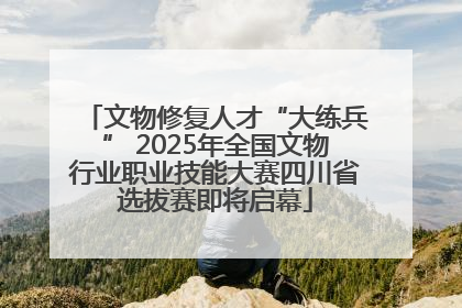 文物修复人才“大练兵” 2025年全国文物行业职业技能大赛四川省选拔赛即将启幕