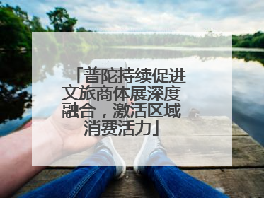 普陀持续促进文旅商体展深度融合，激活区域消费活力