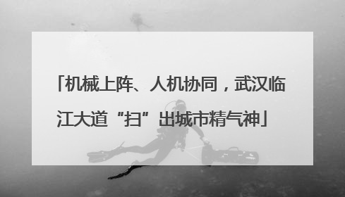 机械上阵、人机协同，武汉临江大道“扫”出城市精气神